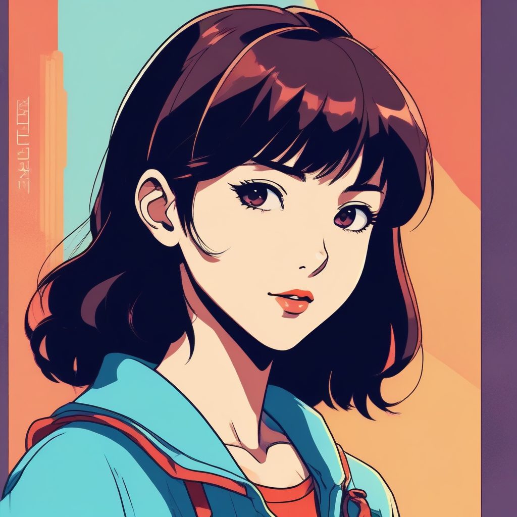 🎞️ 梦回1990！高饱和赛璐璐风格复古动漫头像