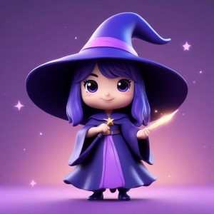 🔮 魔法感拉满！这组3D盲盒小魔女AI生成头像谁看谁爱