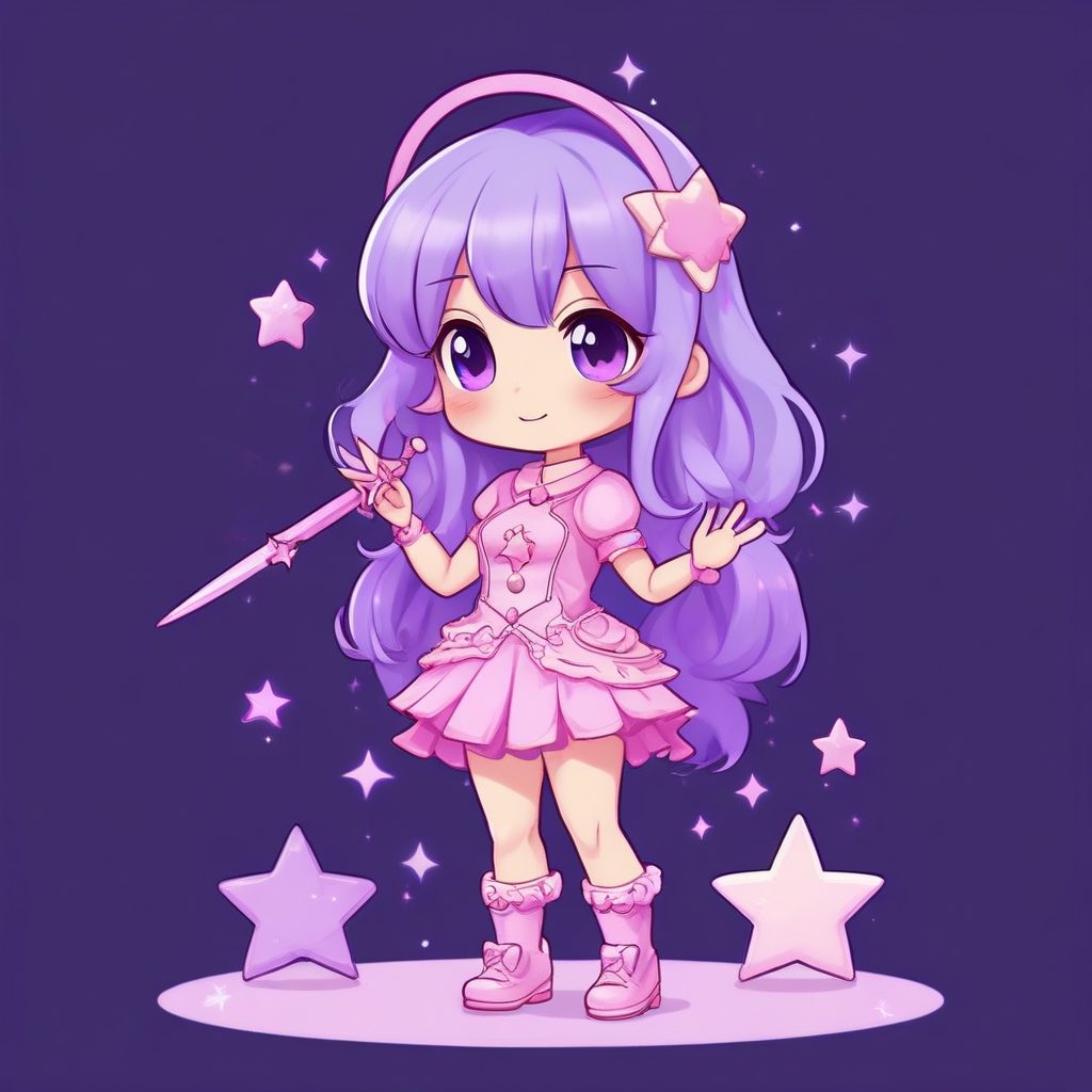 🔮魔法少女 AI 绘画: Q版二次元动漫头像