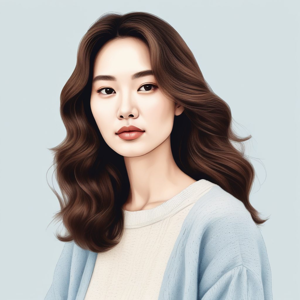 🎨 莫兰迪色系的松弛感！韩系极简手绘插画AI头像生成