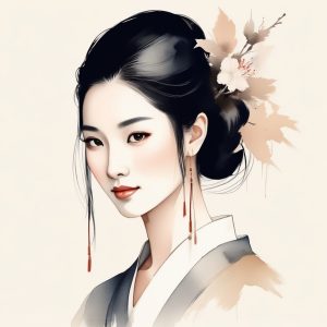 🦢 墨色温婉：AI生成的新中式高级感头像，温柔有力量