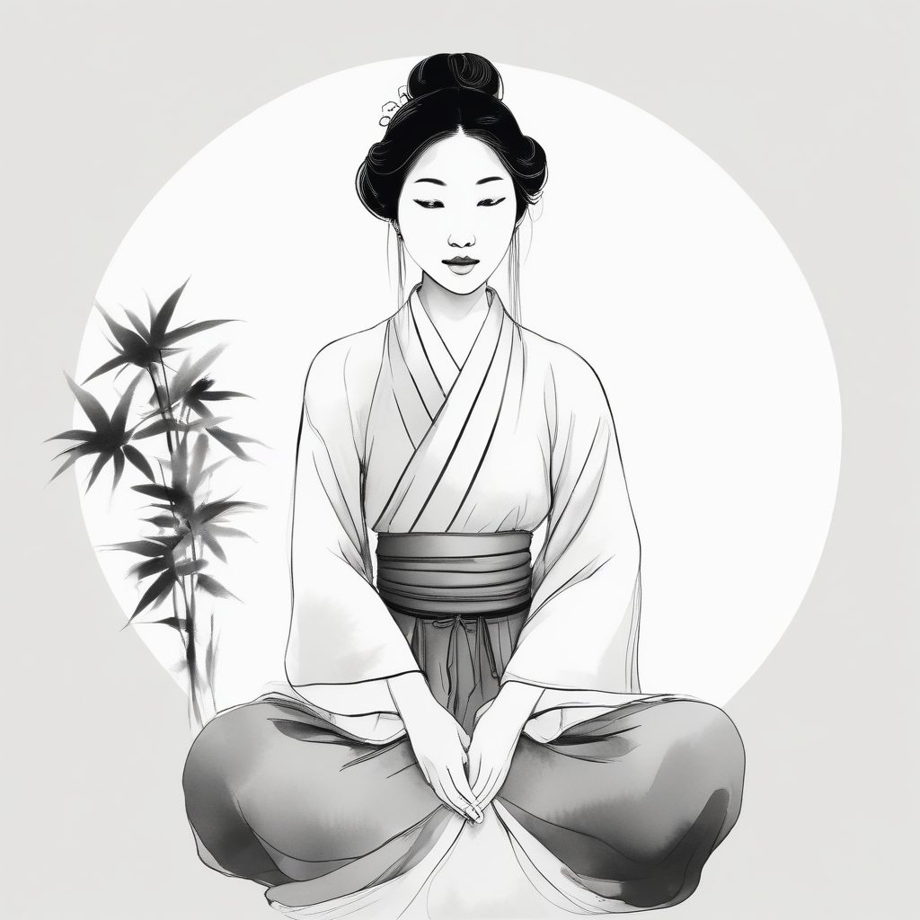 气质清冷感头像✨新中式水墨风AI插画惊艳朋友圈
