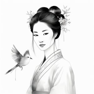 清冷到极致!新中式水墨AI头像仙气逼人 🍵