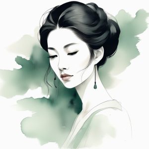 🏮清冷东方韵 AI 头像生成：极简新中式水墨风，在线制作头像神器
