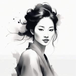 🌊 清冷感封神！新中式水墨风AI头像让你脱颖而出