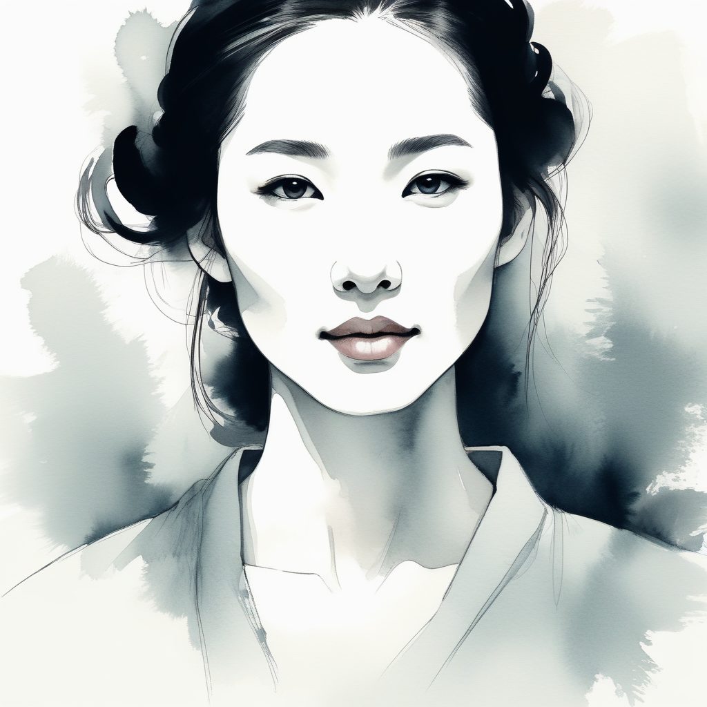 🦢清冷感拉满！新中式水墨风 AI 头像，东方留白的诗意美学