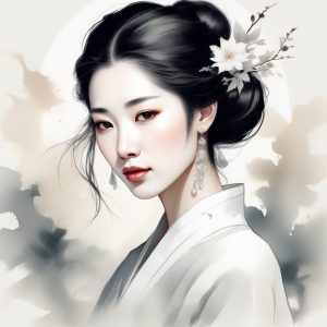 清冷感天花板！新中式水墨风少女头像🎨