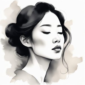 清冷感新中式头像✨如水墨画般动人的AI肖像