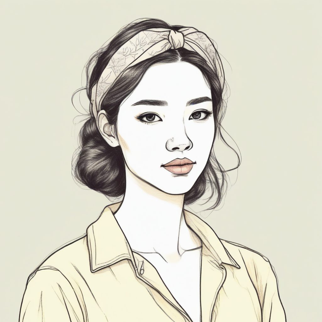 🌼 清爽夏日风 AI 制作头像: 极简亚麻质感少女！