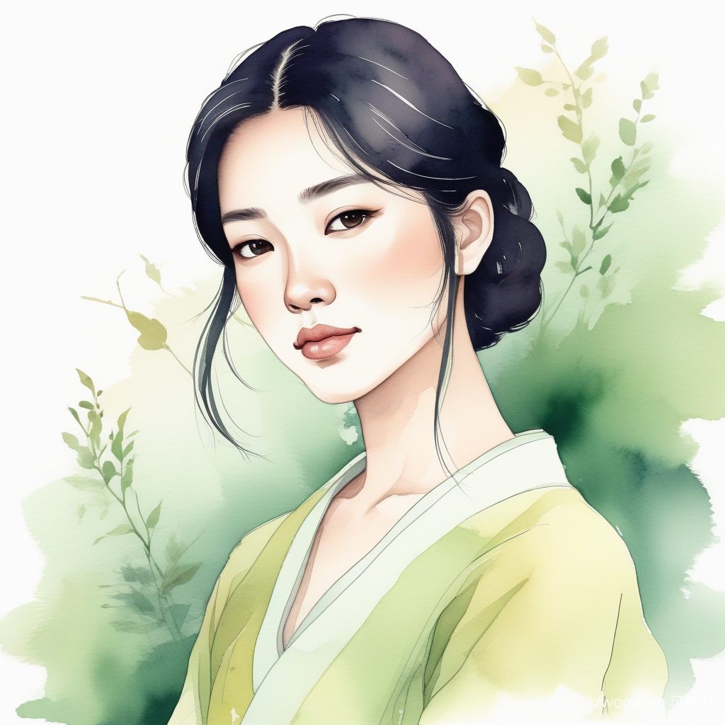 清新治愈系✨日系透明水彩手绘AI头像