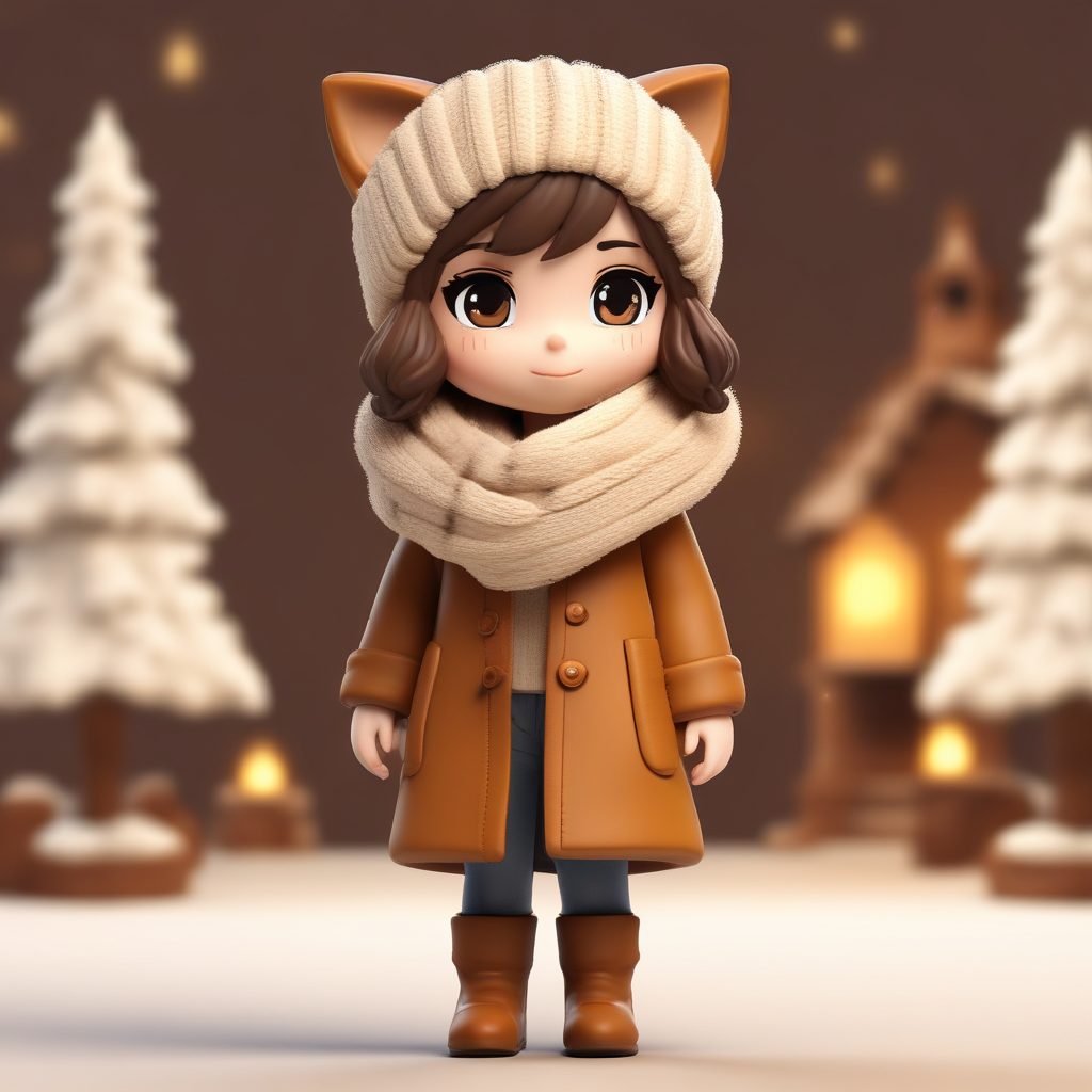 🍂 秋冬氛围感！Q版美拉德风复古3D公仔头像