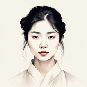 🍂秋水伊人：古风水墨意境头像，一眼万年的深情肖像