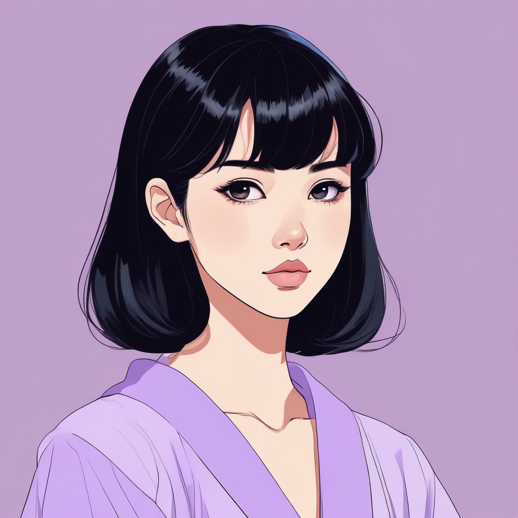 日系极简动漫少女头像:冷淡高智感拿捏了
