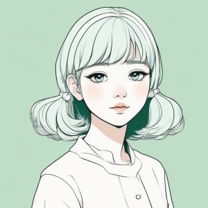 日系极简头像【附教程】✨清新治愈系女生AI肖像
