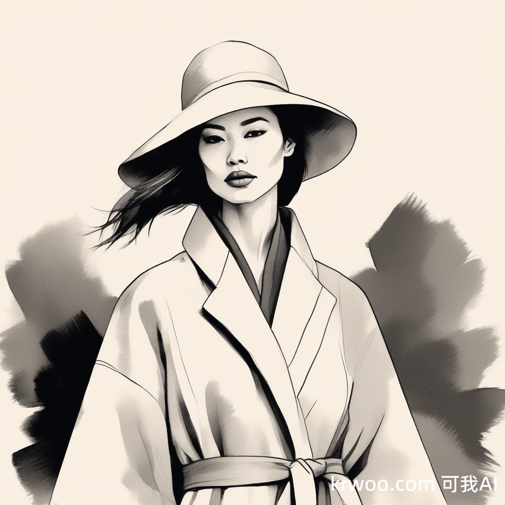 日系杂志风极简速写AI头像✨艺术感随性优雅
