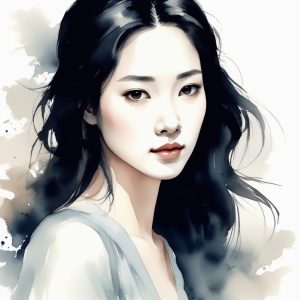 🌸柔美水彩 AI 头像制作：新中式的浪漫诗篇