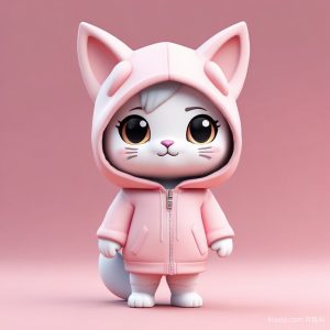 🐈 软萌猫耳娘 AI 生成头像：治愈系 3D 盲盒公仔