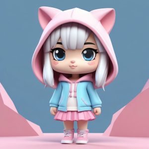 软萌猫耳娘上线！3D盲盒质感AI生成头像，心都要化了🎀