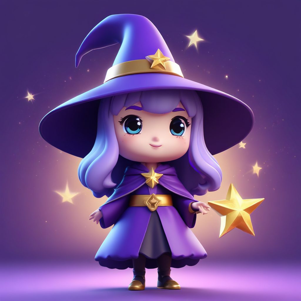 💜 软糯Q版 3D 魔法少女头像, 甜度爆表的盲盒手办感
