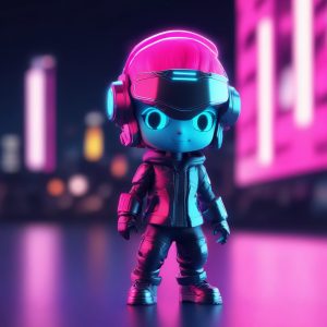 ⚡ 赛博科幻感！3D霓虹光影Q版盲盒头像建议永久收藏
