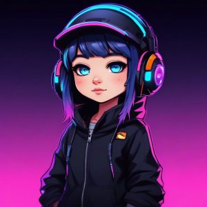⚡赛博朋克 2077 风 AI 头像制作：Q 版机能少女，在线头像生成超酷