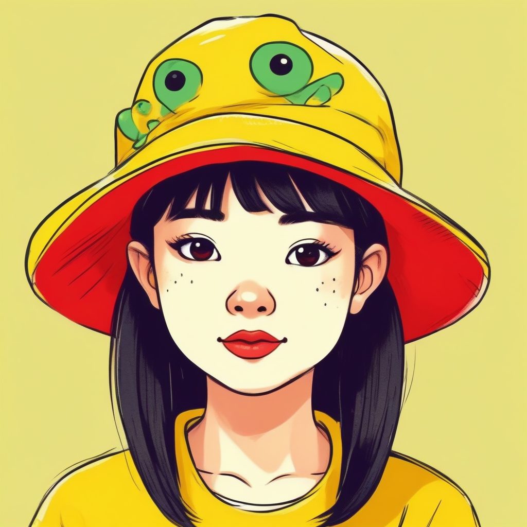 🍭 丑萌韩系蜡笔 AI 头像制作: 搞怪少女涂鸦感, 快乐源泉
