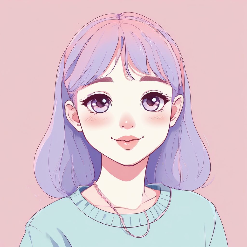 🌸 少女感拉满！这组莫兰迪色极简动漫头像我爱了