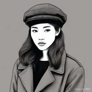 时尚博主首选:韩系极简手绘时尚肖像