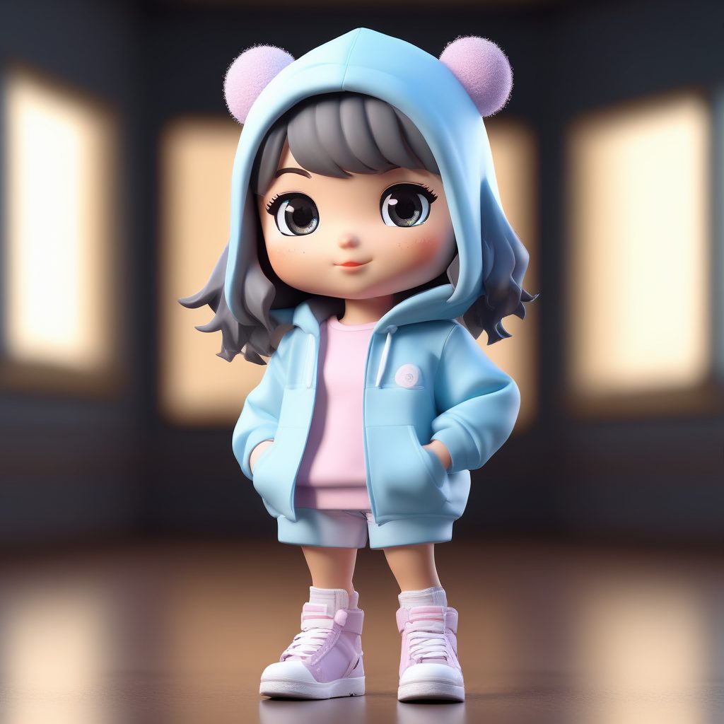 ✨ 谁能拒绝这款超可爱的AI生成头像？Q版3D潮流女孩来袭