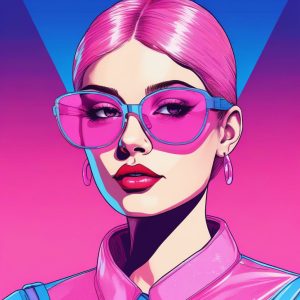 💊酸性设计 Y2K 潮酷 AI 头像制作：亚文化少女，生成个性头像