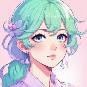 🍭 糖果色梦想:梦幻少女漫极简风头像