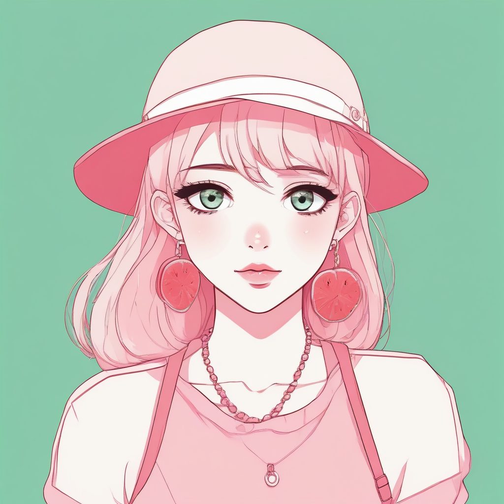 🍡糖果色系 AI 绘画: 梦幻马卡龙动漫少女头像