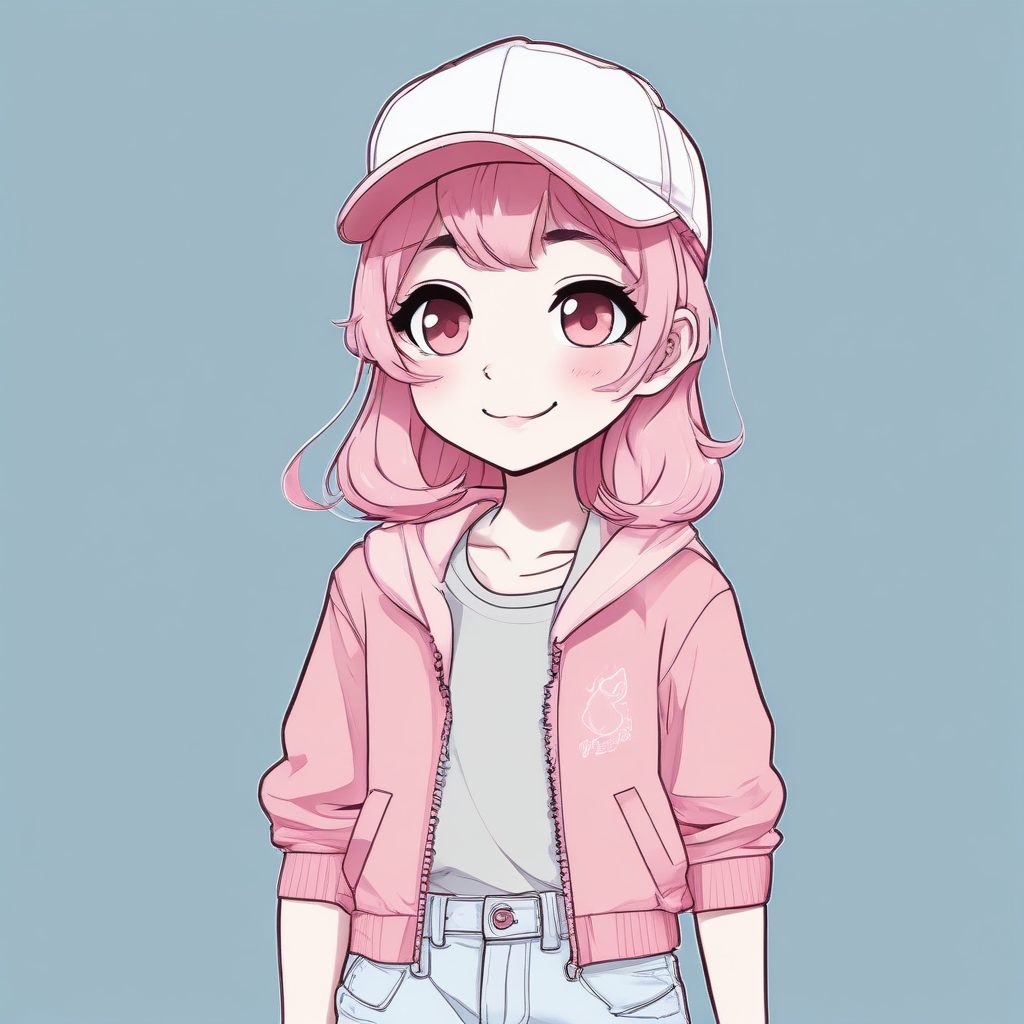 🍭甜度超标！AI头像制作：马卡龙色系Q版时尚街头少女