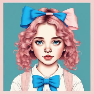 🎀 甜度超标！软萌系粉蓝插画 AI 生成教程 🔥