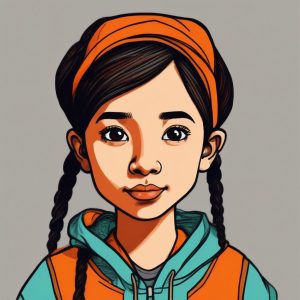 🖍️ 童趣涂鸦: 韩系蜡笔质感极简手绘, AI 制作头像新玩法