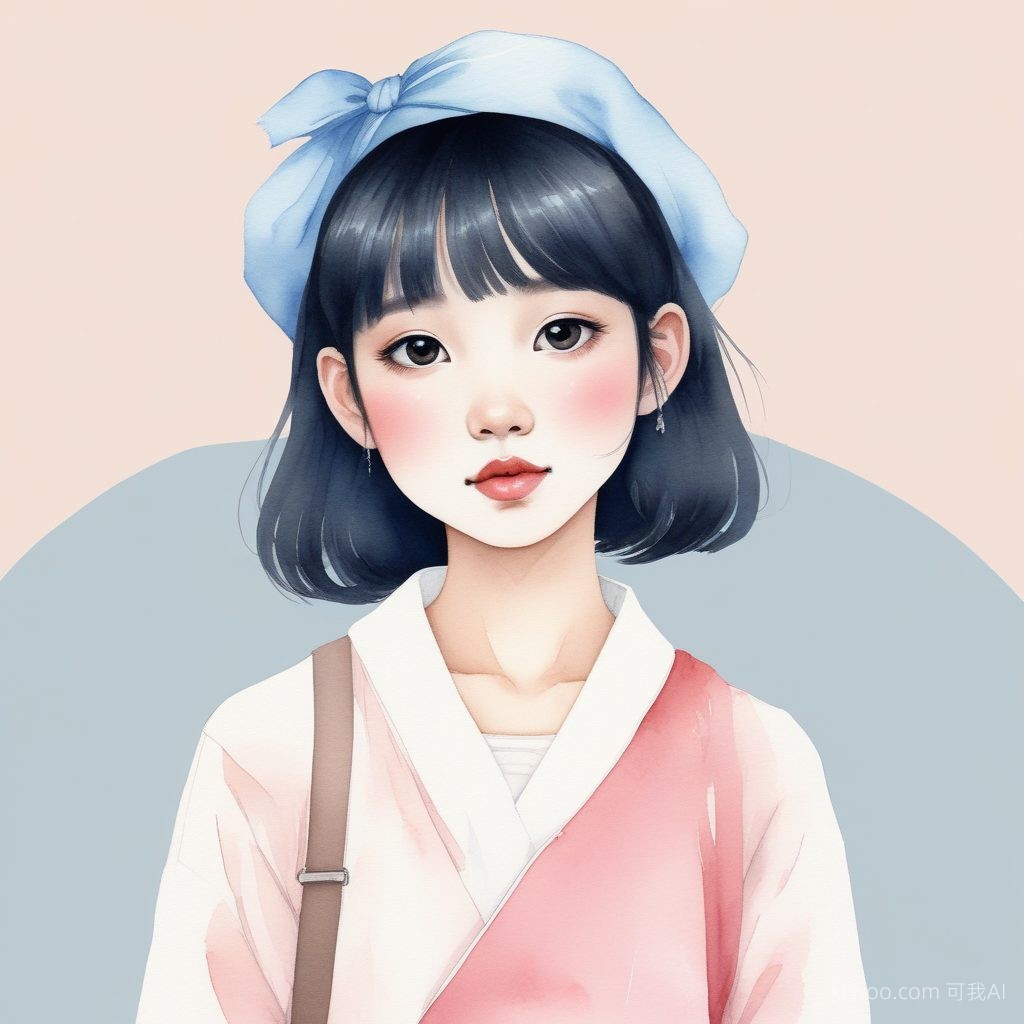 温柔到骨子里！清新水彩风手绘AI头像生成 ✨