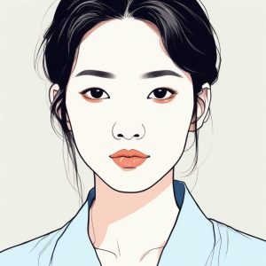 温柔氛围感 AI生成头像：低饱和度马克笔插画，头像制作新灵感