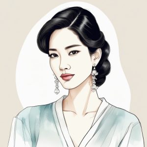 温柔杀手锏！韩系优雅风手绘肖像头像 🔥