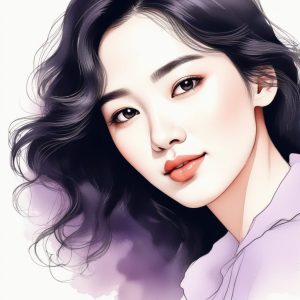 🌸 温柔似水！韩系欧尼风肖像, 柔光手绘质感头像