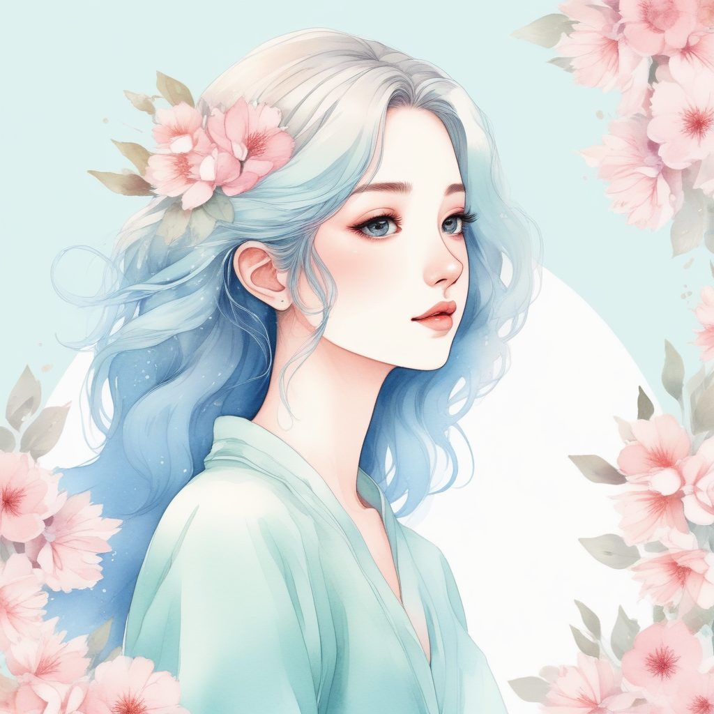 温柔治愈✨透明水彩风二次元AI生成头像