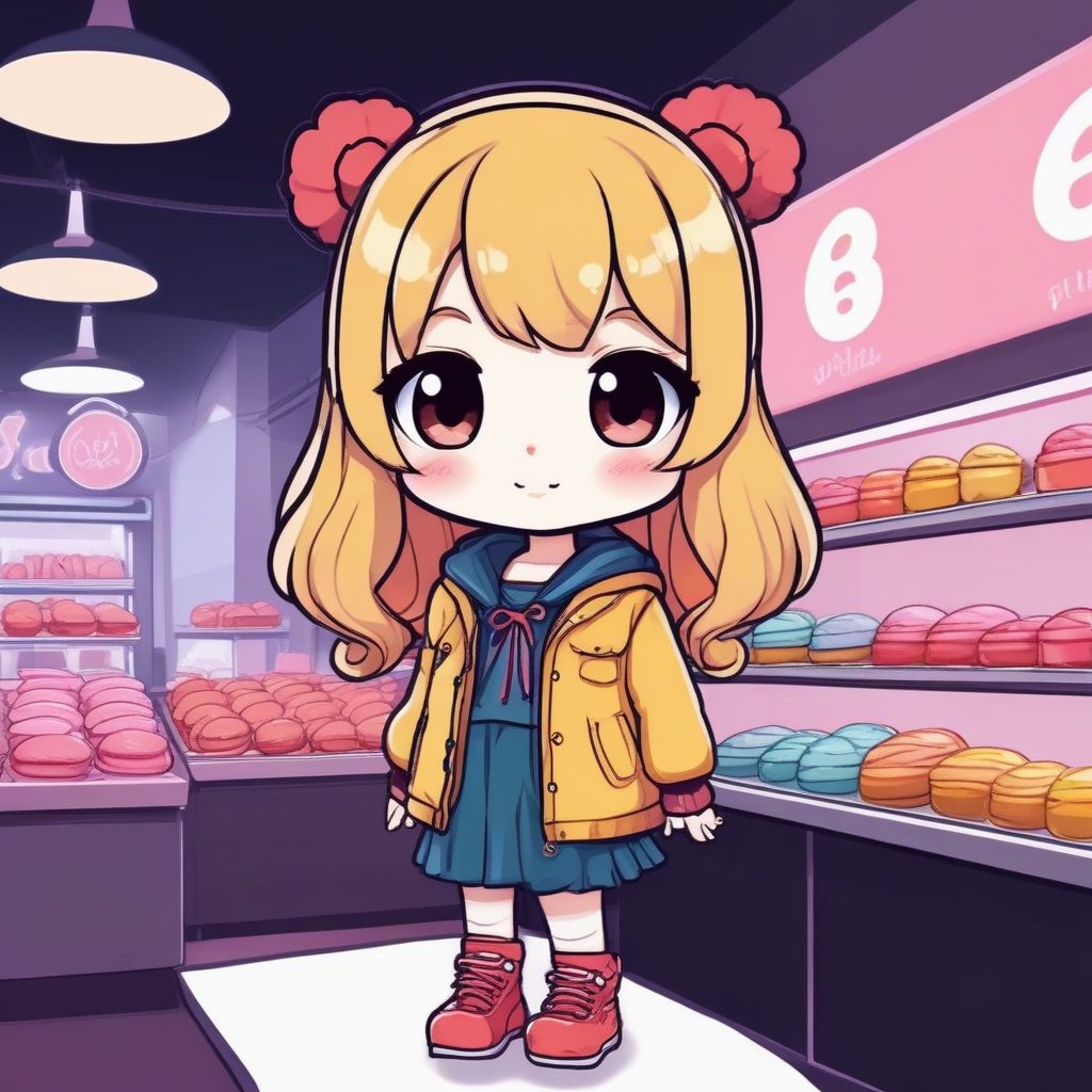 🍭夏日多巴胺！在线头像制作：元气二次元街头女孩