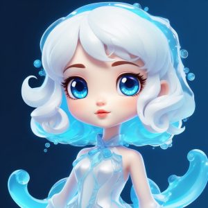 🧚 仙气满分!透明感果冻材质Q版潮流女孩
