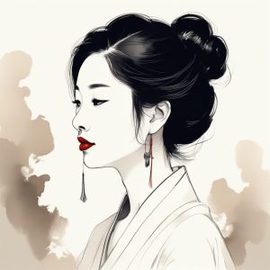 🎋 仙气十足：极简新中式清冷感 AI 水墨肖像