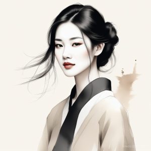 🕊️ 新中式 AI生成头像: 水墨留白间的极致清冷意境