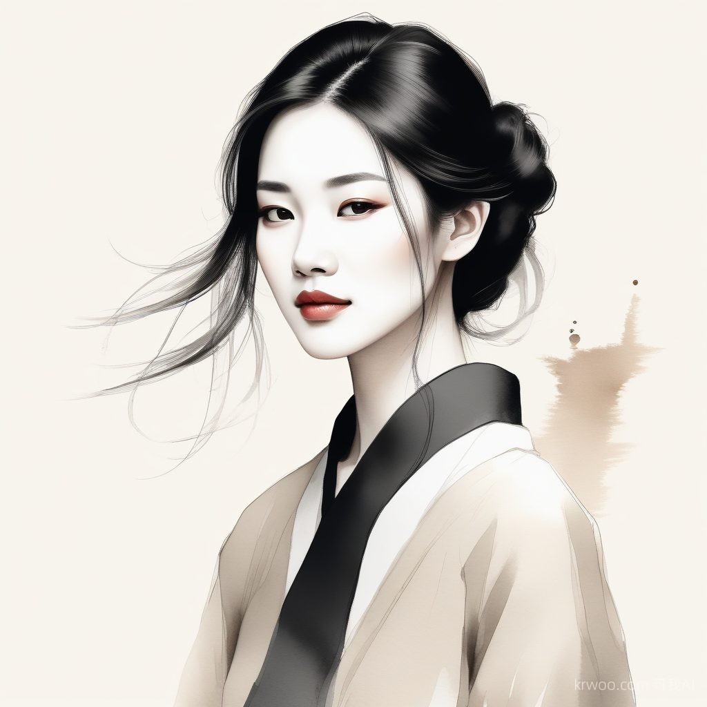 🕊️ 新中式 AI生成头像: 水墨留白间的极致清冷意境
