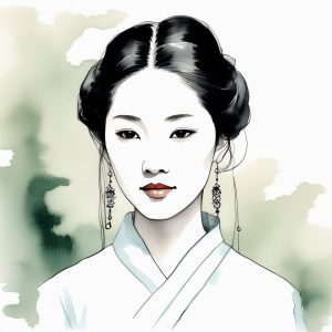 新中式美学✨清冷感水墨留白AI头像
