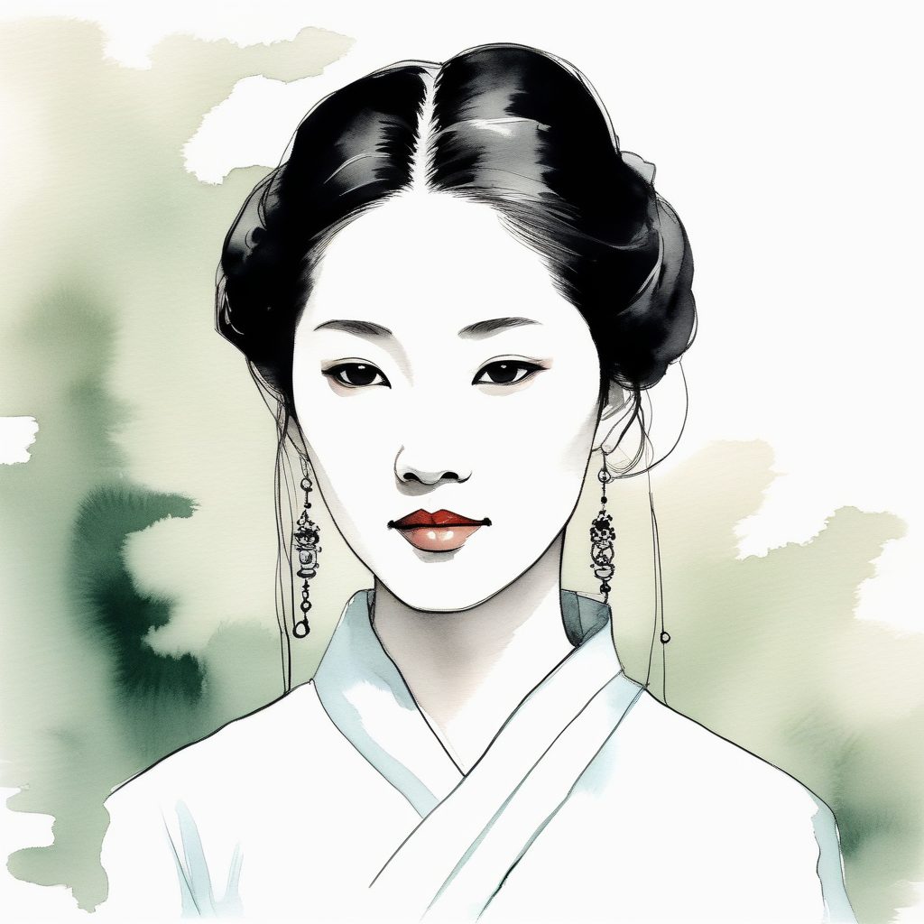 新中式美学✨清冷感水墨留白AI头像