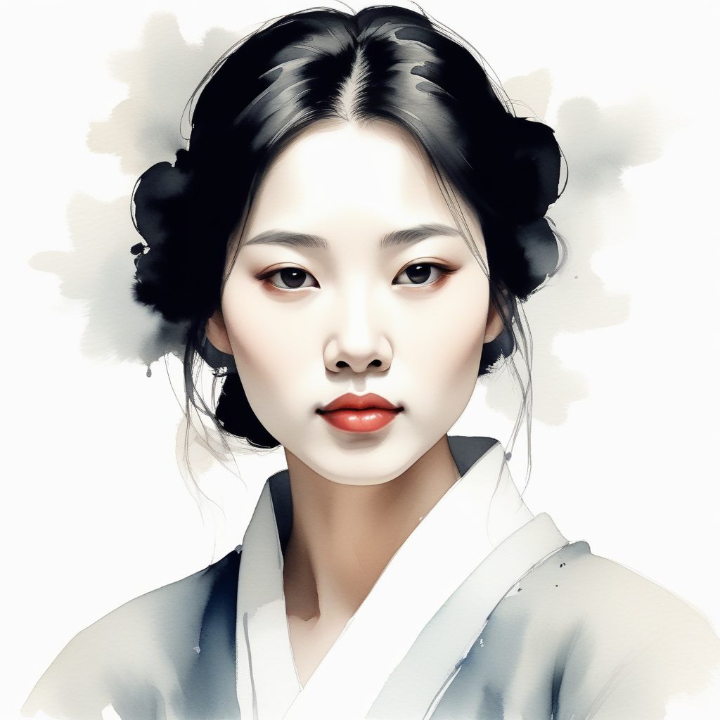 🍂新中式墨染清冷感少女：充满意境的AI生成头像合集