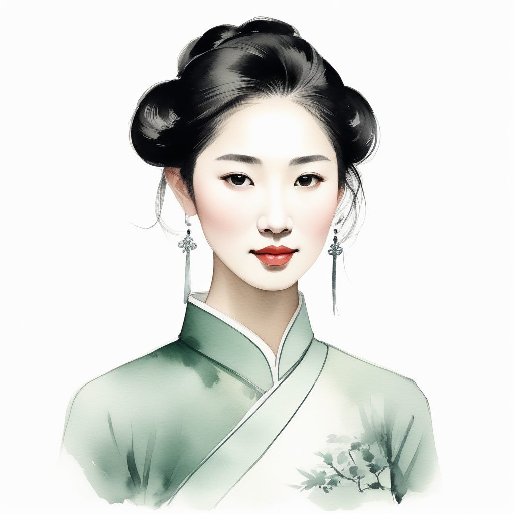 新中式清冷水墨头像：绝美禅意东方留白