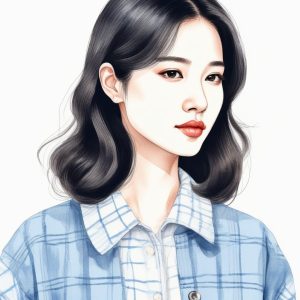 学院风拉满!韩式清冷学姐手绘头像 📖